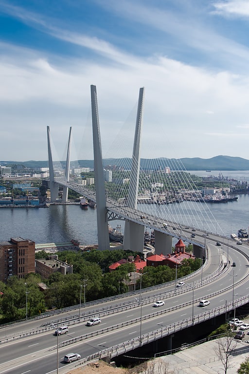 Cable-stayed bridge in Russia