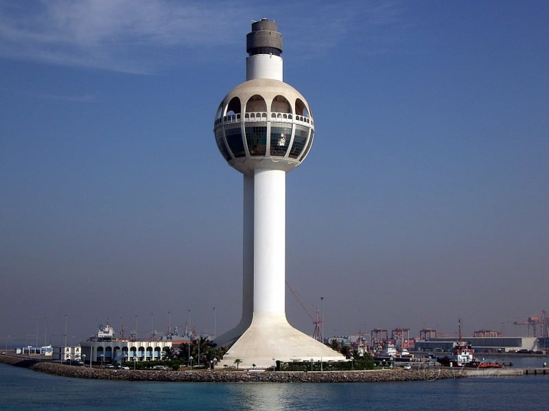 Lighthouse in Jeddah, Saudi Arabia