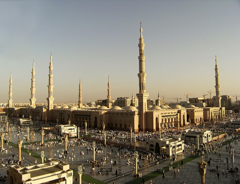 Mezquita en Medina, Arabia Saudita