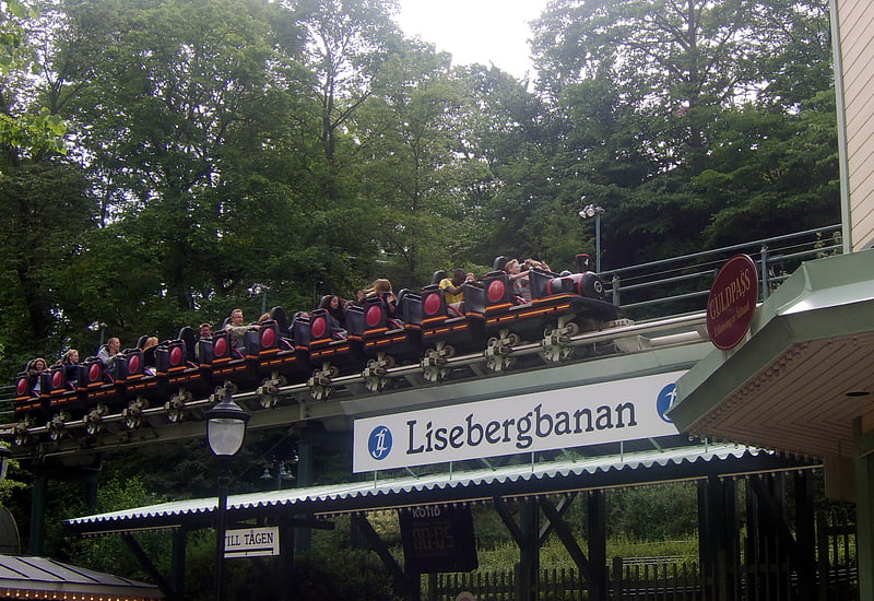 Roller coaster in Gothenburg, Sweden