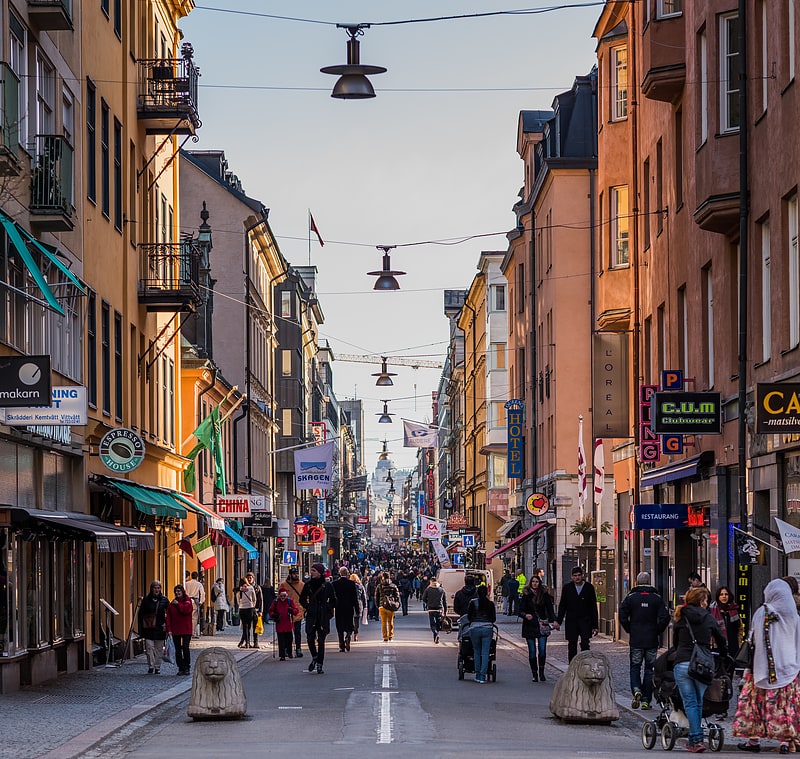Straße in Stockholm, Schweden