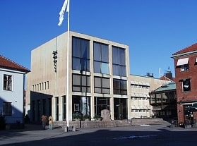 City or town hall in Falkenberg, Sweden