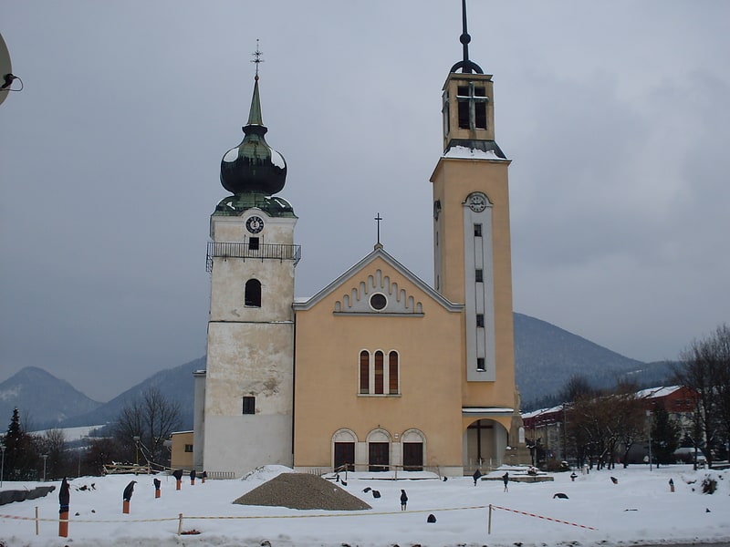 Church in Považská Bystrica, Slovakia
