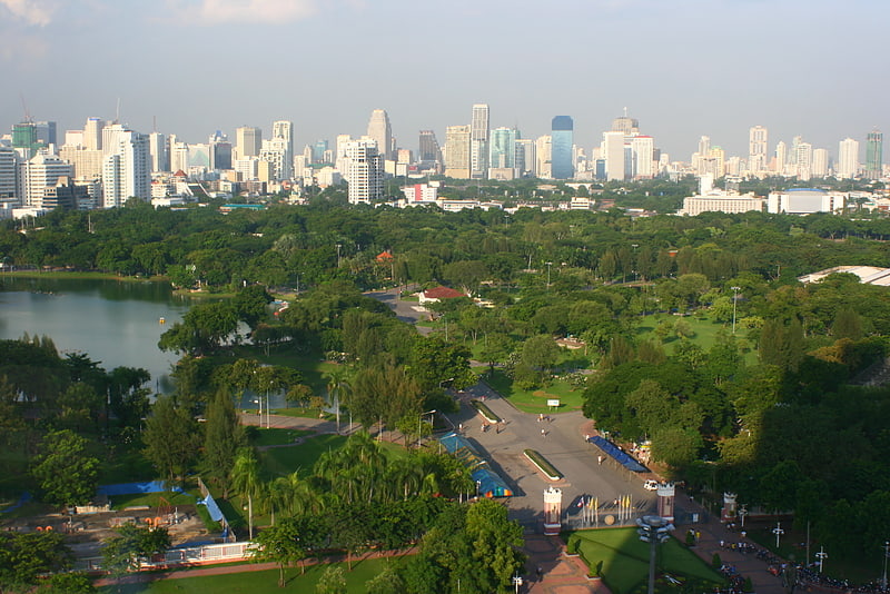 Park miejski w Bangkoku