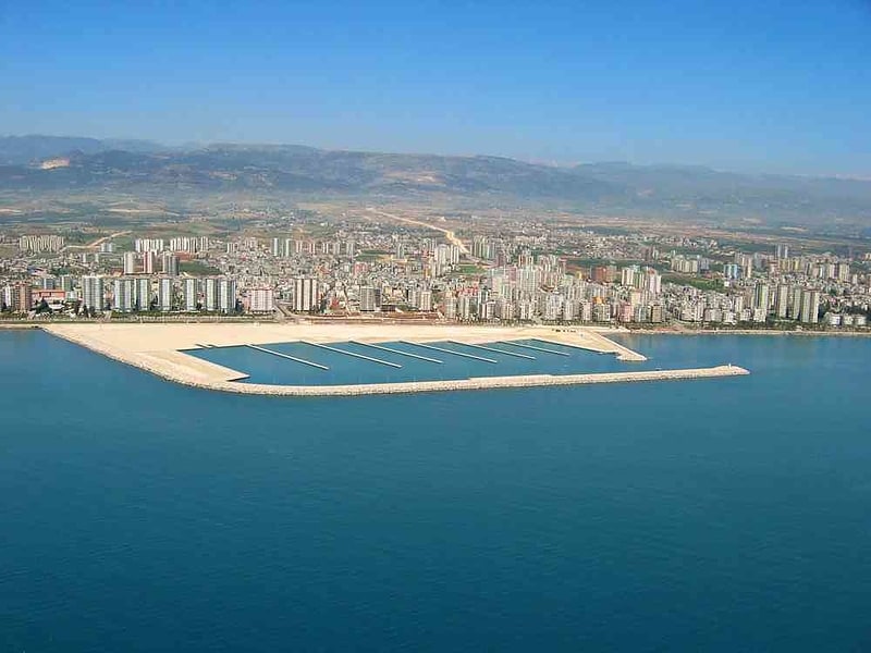 Marina in Mersin, Turkey