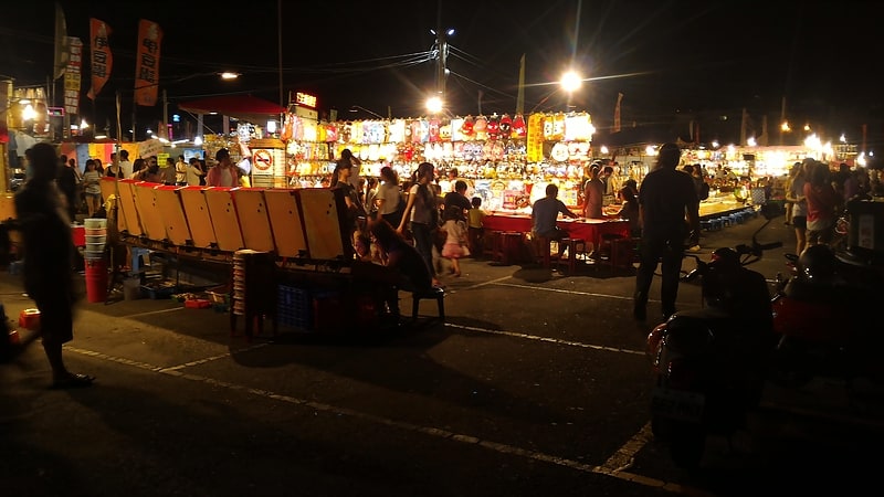 Night market in Tainan, Taiwan