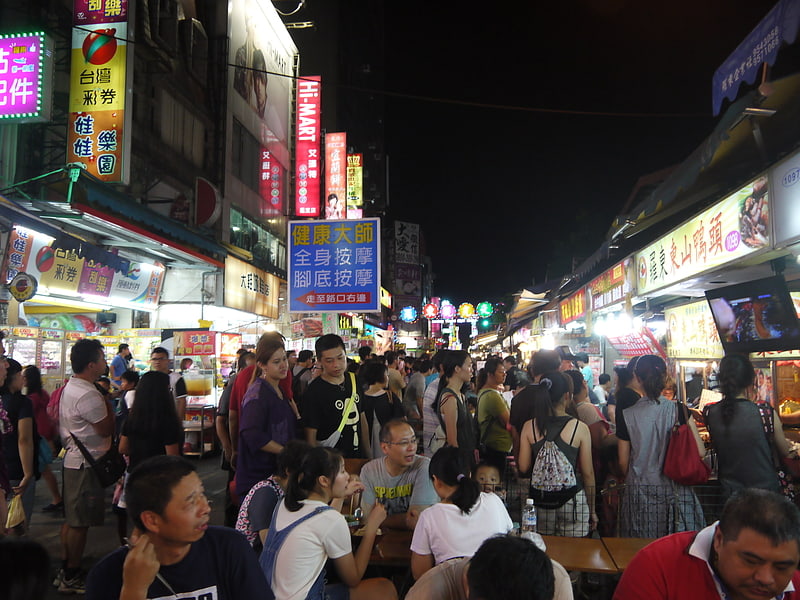 Night market in Luodong, Taiwan