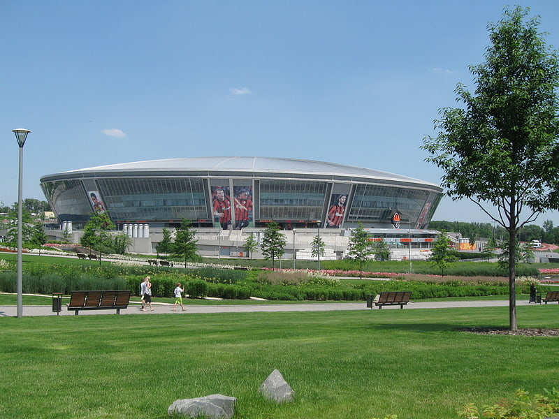 Stadium in Donetsk, Ukraine