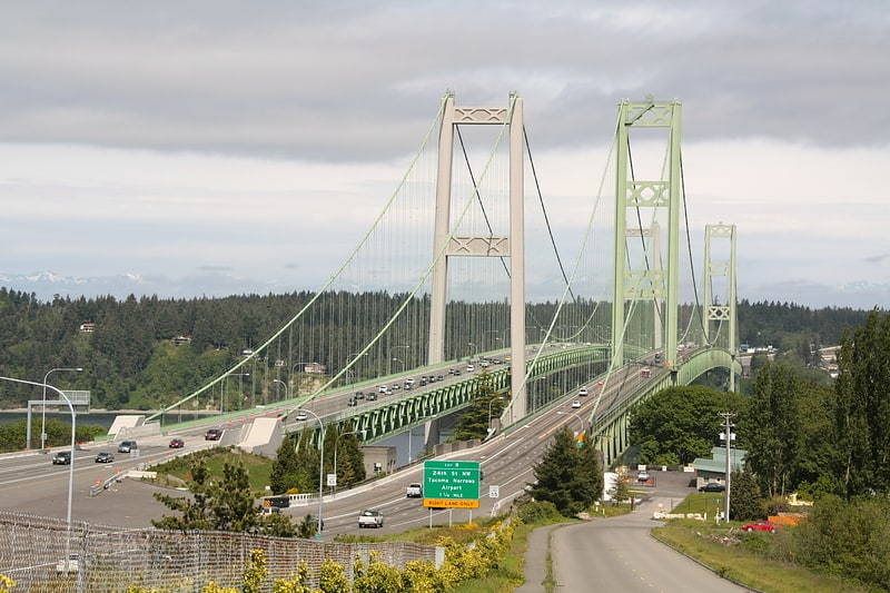 Twin bridges in Pierce County, Washington