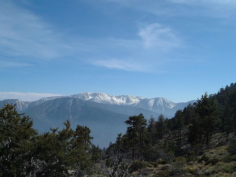 Mountain range in California