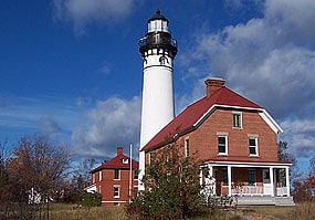 Lighthouse in Alger County, Michigan