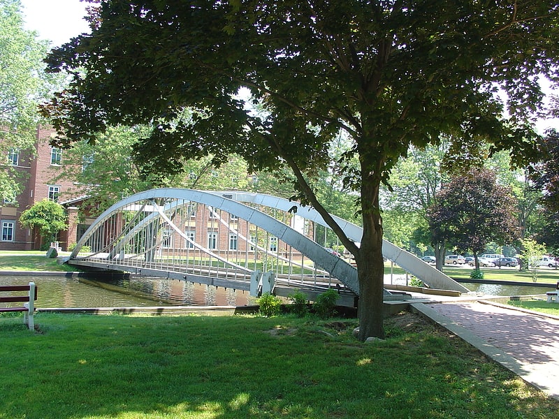 Tied-arch bridge in North Andover, Massachusetts