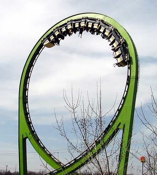 Roller coaster in Arlington, Texas