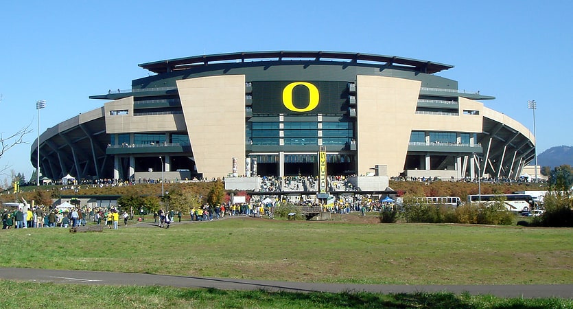 Stade de football américain à Eugene, Oregon