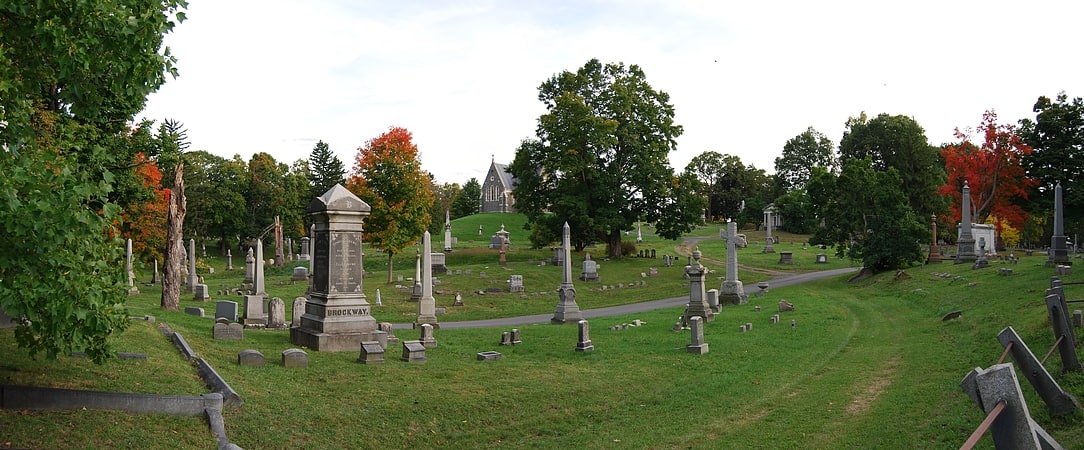Cemetery in Troy, New York