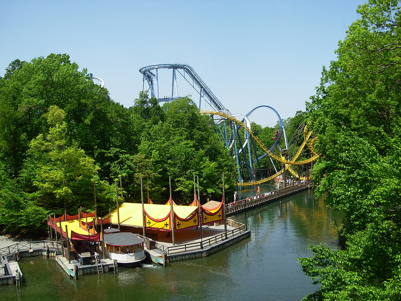 Roller coaster in James City County, Virginia