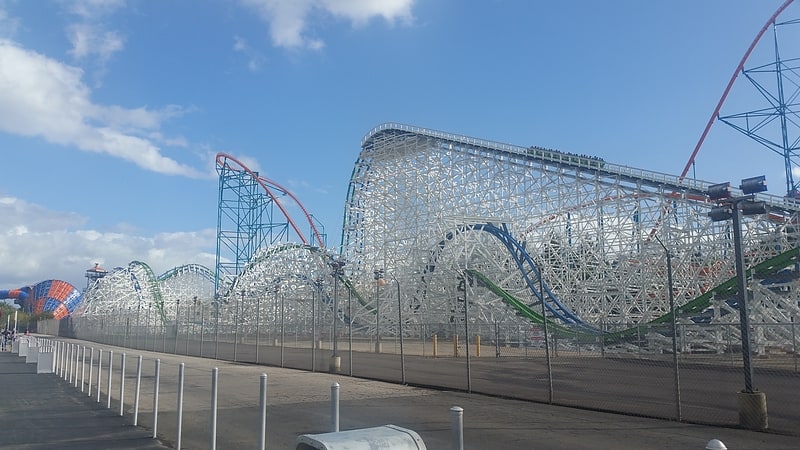 Roller coaster in Los Angeles County, California