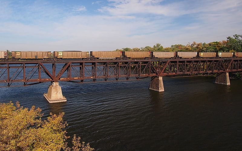 Truss bridge in St. Cloud, Minnesota