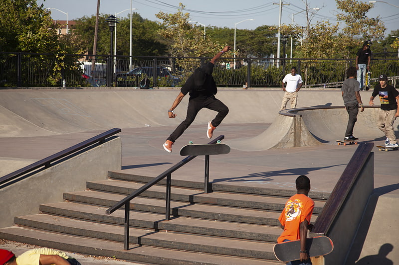 Skateboard park in Queens, New York
