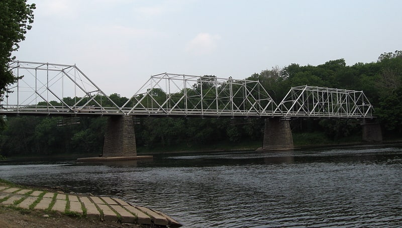 Truss bridge in Dingmans Ferry, United States of America