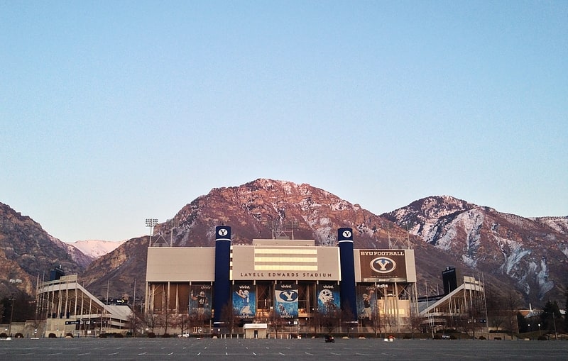 Stade de football américain à Provo, Utah