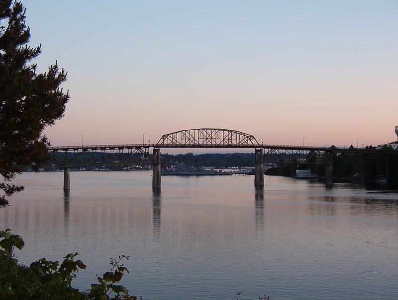 Truss bridge in Bremerton, Washington