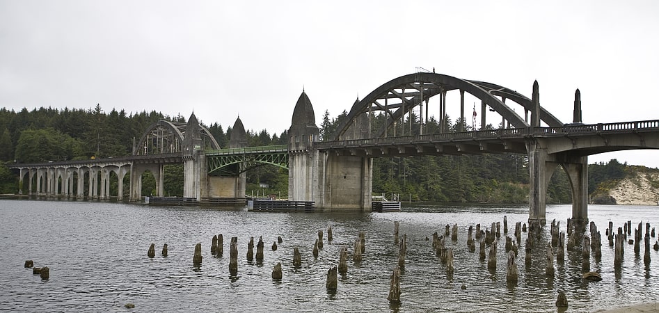 Bascule bridge in Florence, Oregon