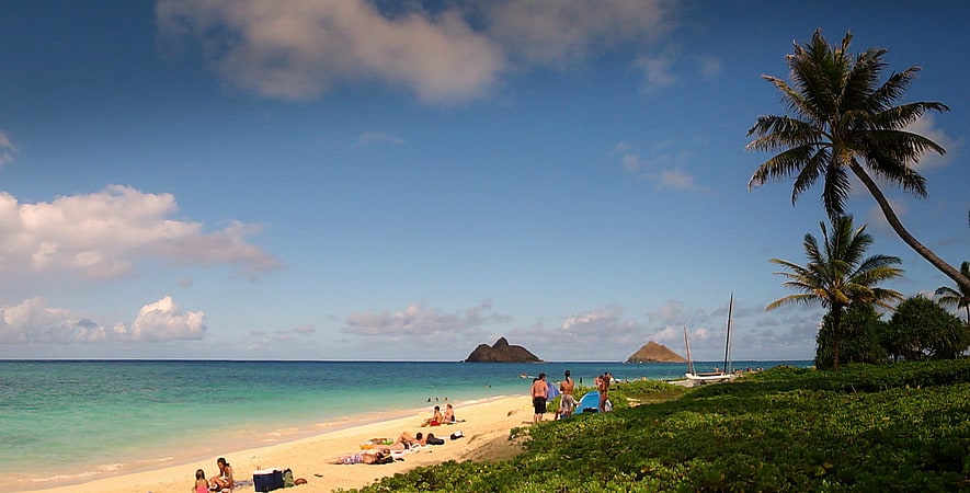 Playa en Kailua, Hawái