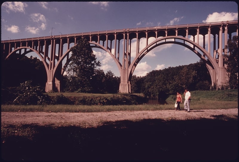 Arch bridge in Summit County, Ohio
