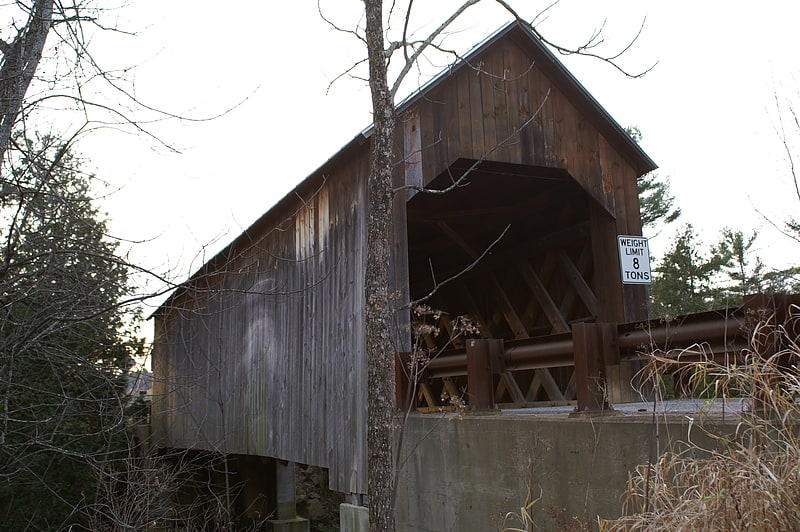 Covered bridge in Addison County, Vermont