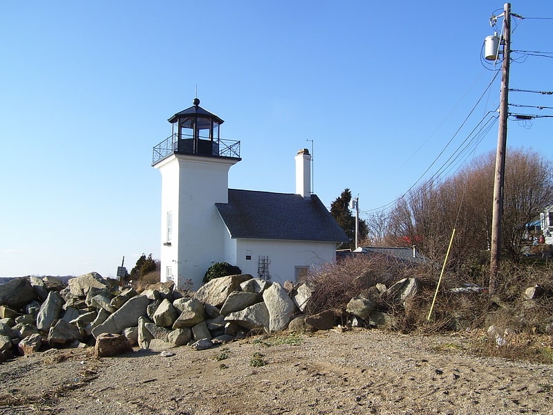 Lighthouse in Bristol, Rhode Island