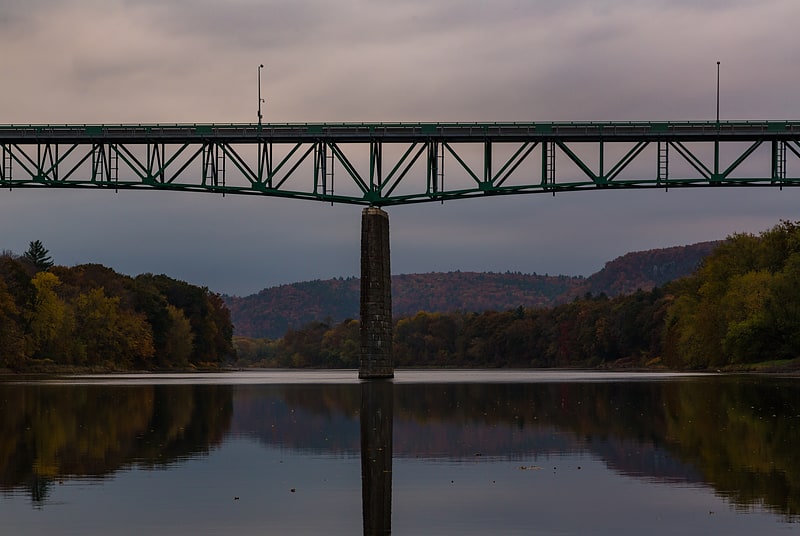 Truss bridge in the Pike County, Pennsylvania, United States of America