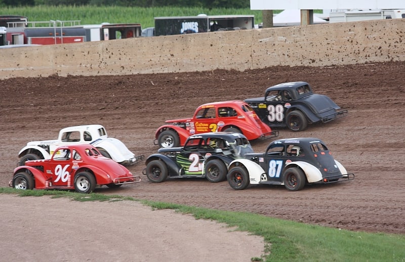 Car racing track in Dodge County, Wisconsin