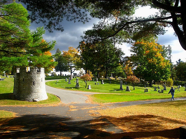 Cemetery in Bangor, Maine