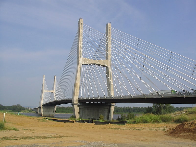Cable-stayed bridge in Alexander County, Illinois