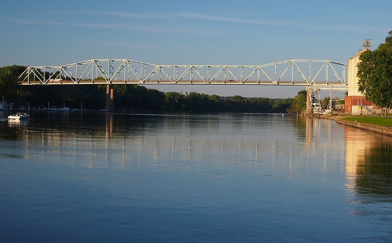 Cantilever bridge in the Goodhue County, Minnesota