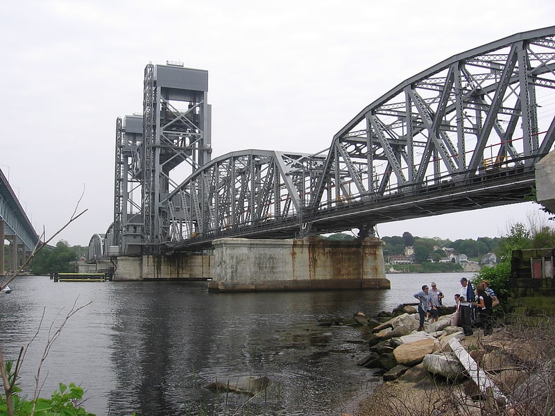 Bascule bridge in New London County, Connecticut