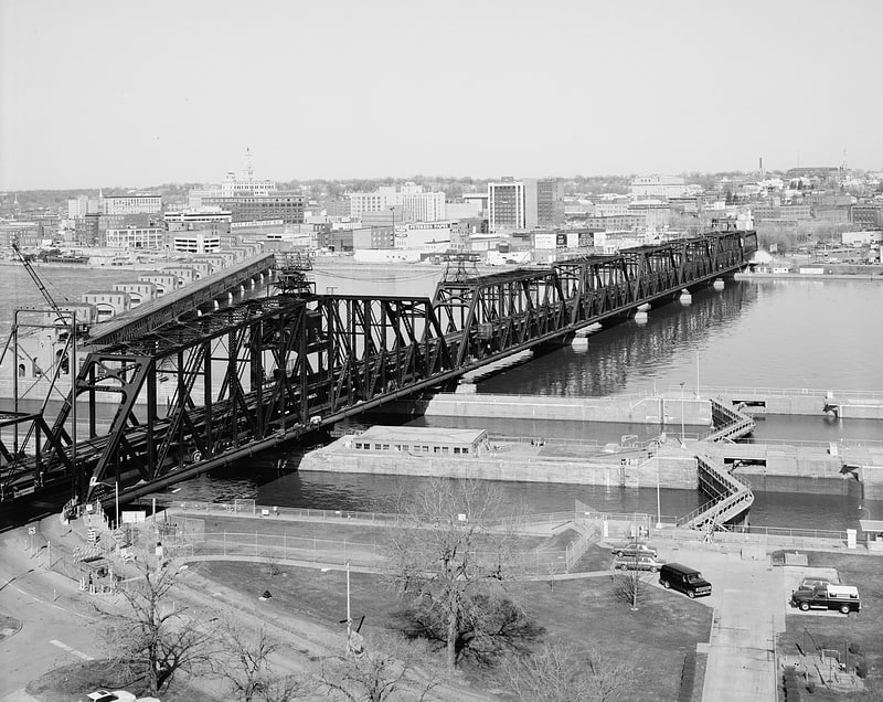 Fachwerkbrücke in Davenport, Iowa