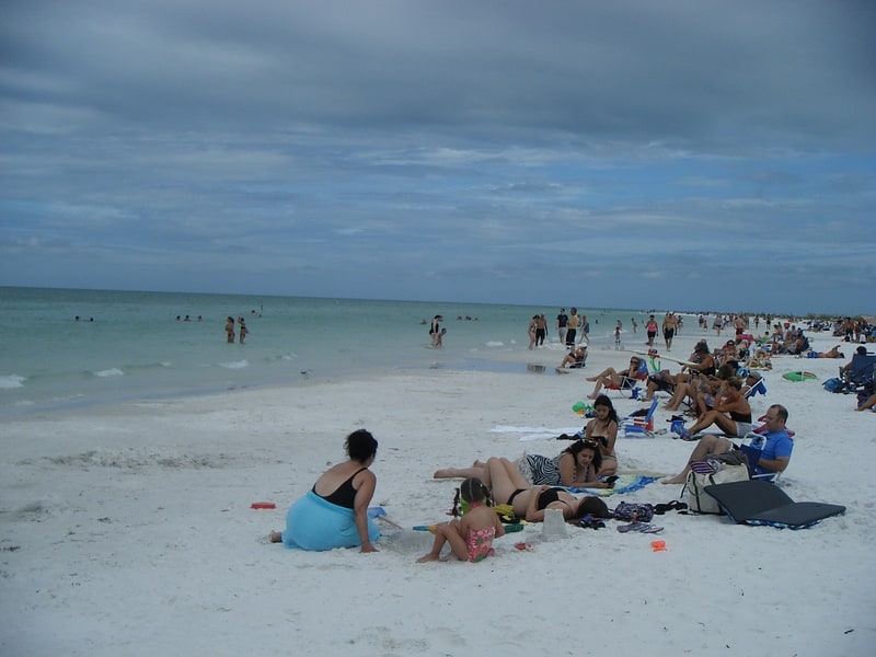 Public beach on Siesta Key, Florida