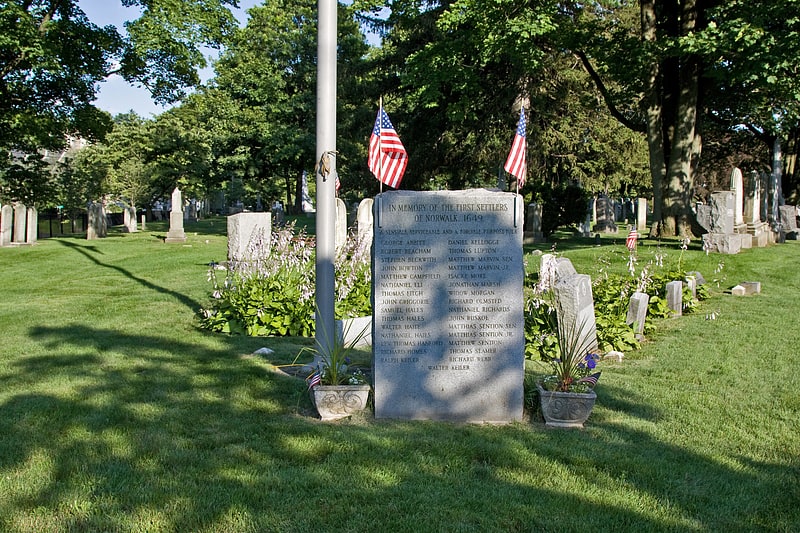 Cemetery in Norwalk, Connecticut