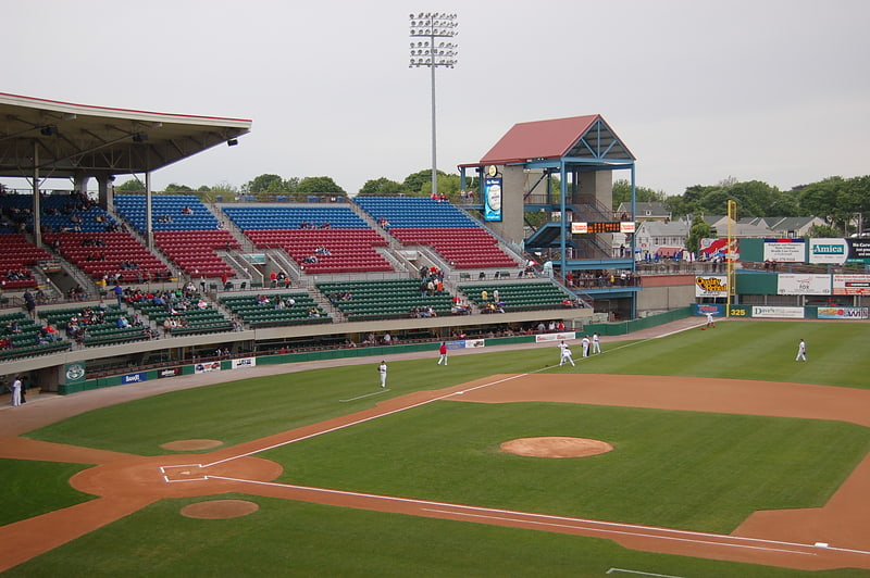 Stade de baseball à la Pawtucket, Rhode Island