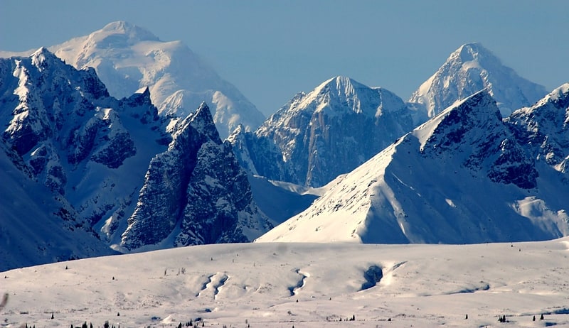 Chaîne de montagnes en Alaska
