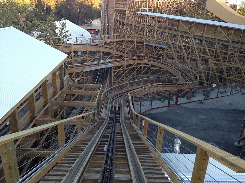 Roller coaster in Santa Clara, California