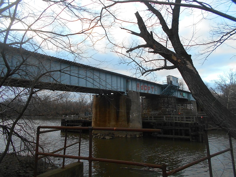 Swing bridge in Lyndhurst, New Jersey
