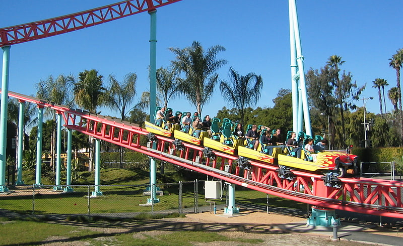 Roller coaster in Buena Park, California