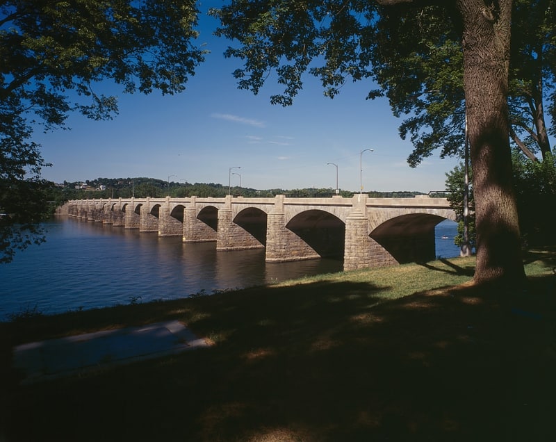 Arch bridge in Harrisburg, Pennsylvania