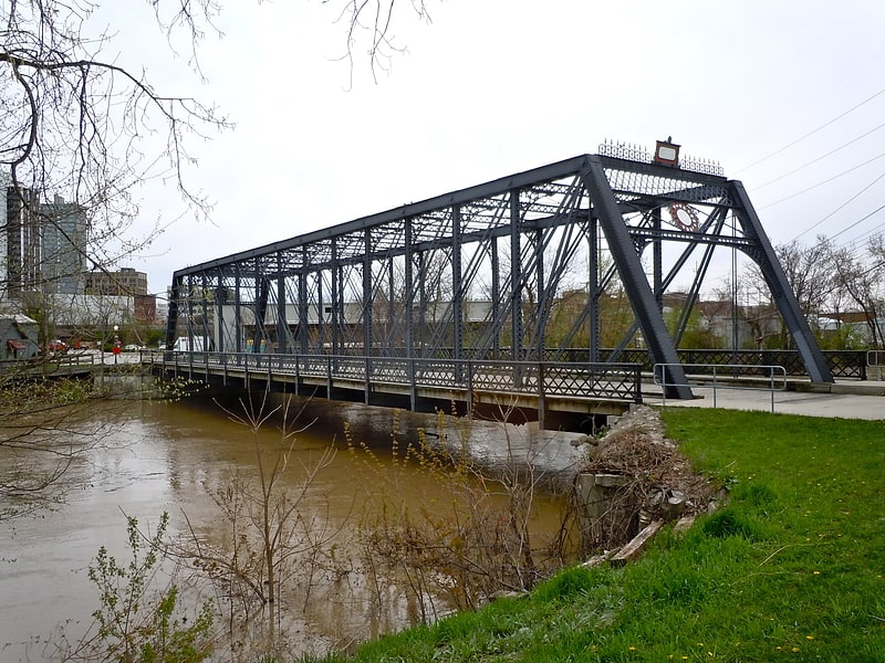 Truss bridge in Fort Wayne, Indiana