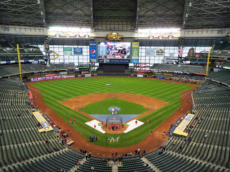 Stade de baseball à Milwaukee, Wisconsin