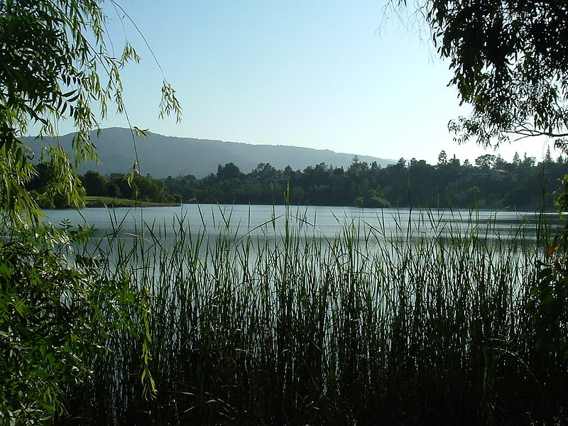 Artificial lake in California