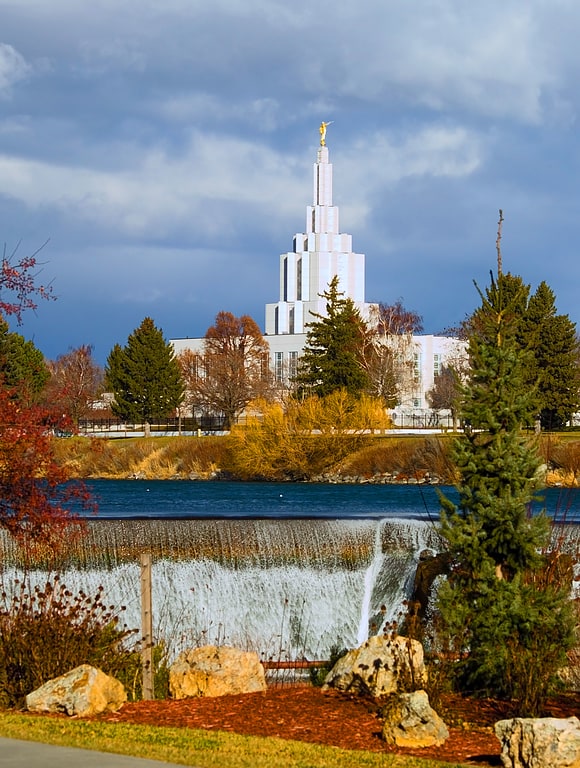 Temple de l'église de jésus-christ des saints des derniers jours à Idaho Falls, Idaho